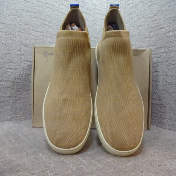 Rothy's Merino The Chelsea Women's Size 12.5 US Camel Knit Pull On Ankle Boots - Picture 6 of 11